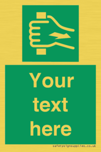 Custom Pull Bar Sign